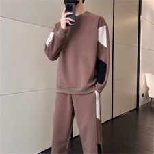 Felpe uomo set sportivo 2 pezzi tuta jogger felpa tuta jogging outfit