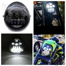Faro led nero moto dot - faro,