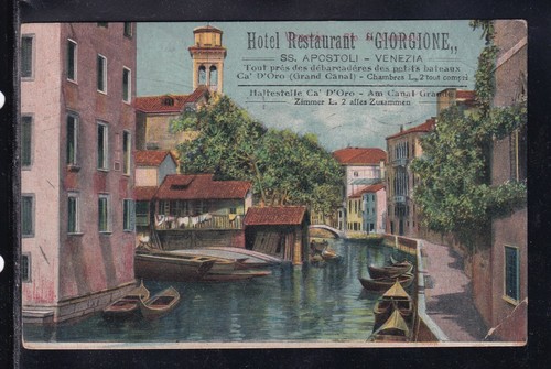 Cartolina venezia pubblicità - cartolina,