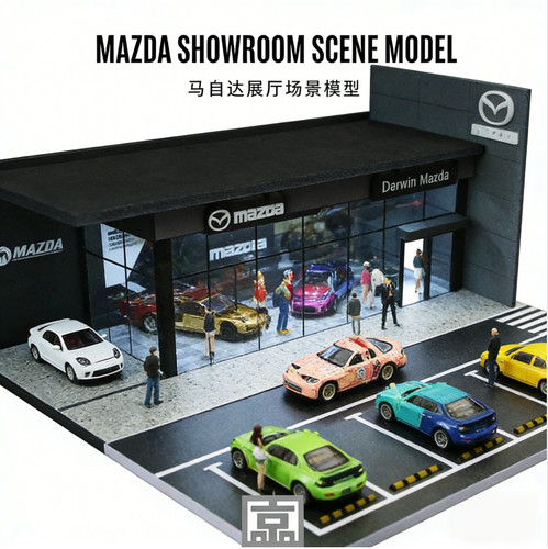 Diorama garage modello - 1/64,