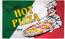 Fresh Hot Pizza 3x5ft Poly