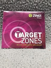 ZUMBA FITNESS Target Zones Abs Legs/Cardio Glutes/Arms Obliuqes 3 DISCS DVD NEW