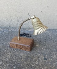 VECCHIA ANTICA LAMPADA H.20x12x8 RARA LAMPADA VINTAGE PIEGHEVOLE LAMPADA TAVOLO