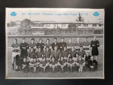 fotografia pubblicitaria AC MILAN Vincitore Coppa delle Coppe 1972-73