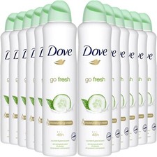 DOVE GO FRESH DEODORANTE SPRAY CUCUMBER, MAXI FORMATO, 12 PEZZI DA 250ML