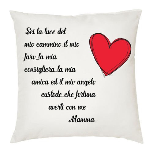 Cuscino scritta poesia - cuscino, 40
