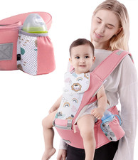 Marsupio Neonati Ergonomico, 6 in 1 Con Sedile Porta Bambino Leggero, Marsupio P