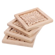 4 Pezzi Applique Quadrate