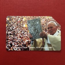 SCHEDA TELEFONICA VATICANO USATA GIOVANNI PAOLO II VIAGGIO IN LIBANO GOLDEN N 36