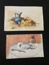 VINTAGE WATERCOLOR DRAWINGS