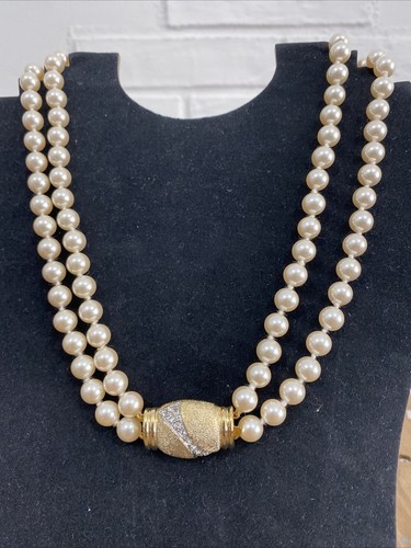 Collana perle doppio - collana, filo