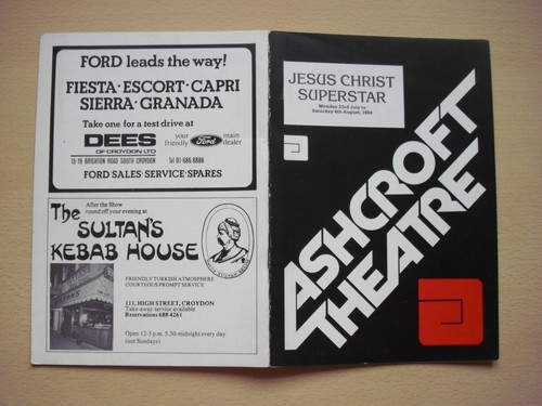 Programme ashcroft theatre - ashcroft,