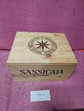 Sassicaia 2010cassa di legno vuota  da 6 bottiglie con fascette