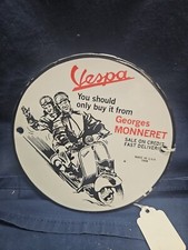 VESPA SCOOTER PORCELAIN ENAMEL
