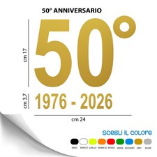 1 adesivo anniversario