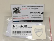 originale 43810821B Ducati Hypermotard 796 adesivo scudo logo cover serbatoio