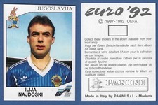 FIGURINA CALCIATORI PANINI EURO 92 - NUOVA/NEW - N.074 NAJDOSKI - JUGOSLAVIJA
