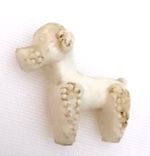 barboncino poddle dog bianco anni 60 micro miniatura plastica sorpresina