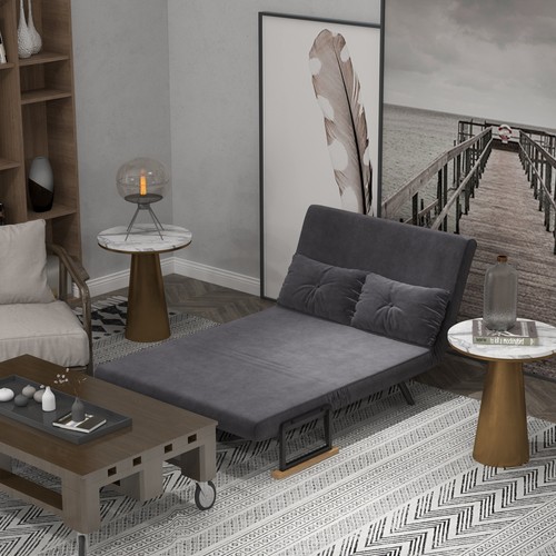 Homcom divano letto due posti - divano, letto,