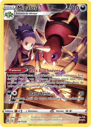 Carte pokémon migalos - pokémon,