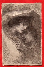 CASCELLA BASILIO - SERIE "  VISI POPOLANI INNAMORATI " LITOGRAFIA- originale