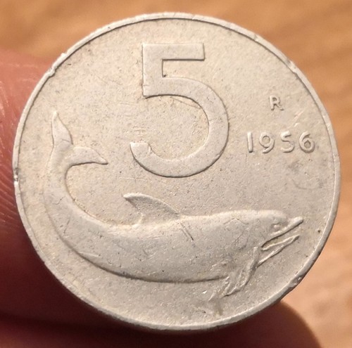 Moneta lire 1956 - moneta, 1956,