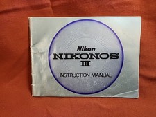 Nikon Nikonos III Manuale Istruzioni - Libretto Fotocamera Vintage Originale