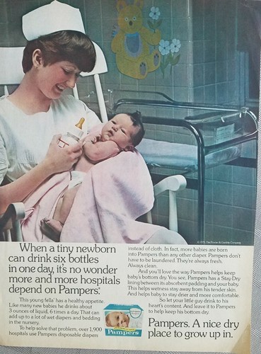 1975 pampers pannolini - pannolini, bambino