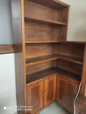Pregiato Mobile Libreria angolare  vintage con fregi primi 900 225x110x90x30 cm 