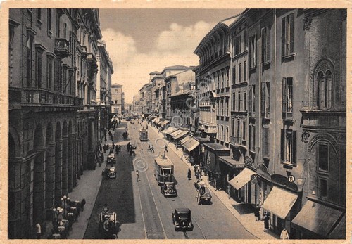 Cartolina bologna via rizzoli - cartolina,