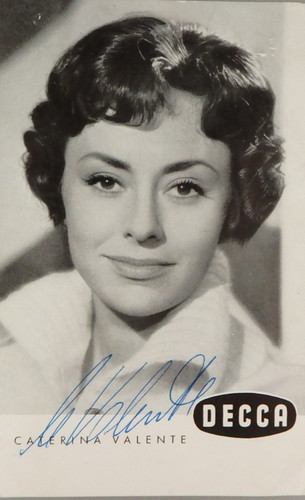 Autografo attrice italiana
