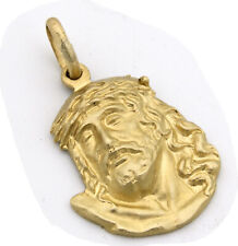Nuovo Ciondolo Jesus Testa Piccolo Vero Oro 333 8 Carato Cristo Gottes Figlio