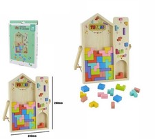 x Gioco Puzzle in Legno Tetris