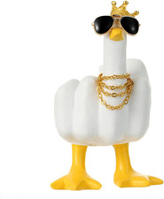 Decorazione Auto, Dito Medio Statua Di Papera Accessori per Cruscotto Casa Uffic