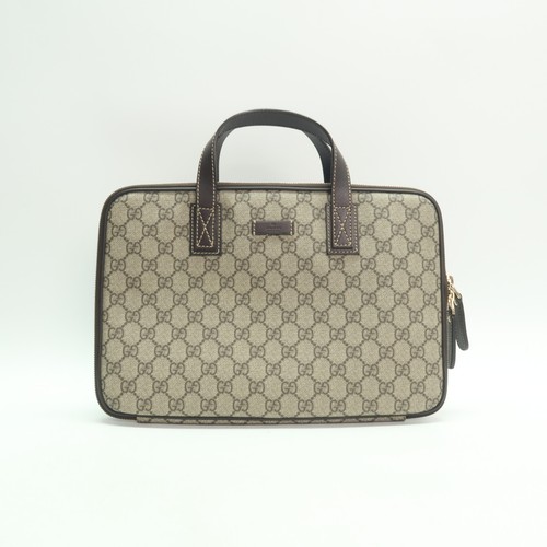 Gucci brown canvas satchel - canvas,