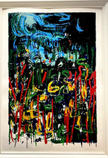 MARIO SCHIFANO Serigr.Materica Smalto tano festa,rabarama,ugo nespolo,nino caffe