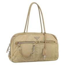Borsa a mano Prada nylon beige