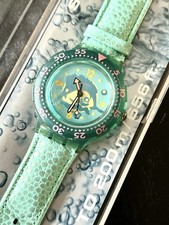 Swatch Scuba Diving SDG 101 Swordfish vintage nuovo + mai indossato + scatola