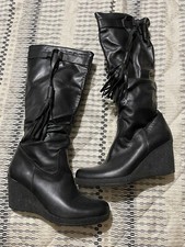 stivali Stivale Scarpa nero, n 38 ecopelle