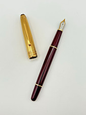 Penna Montblanc Meisterstuck 144 Solitaire Doue Vermeil stilo fountain pen
