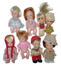 8 pezzi piccole bambole