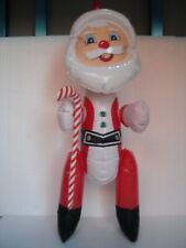 BABBO NATALE CON BASTONE IN VINILE GONFIABILE CM 90 ANNI '80