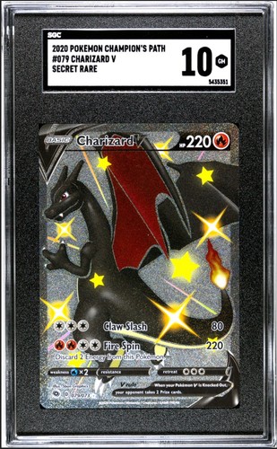 Sgc gem mint charizard v - sgc,