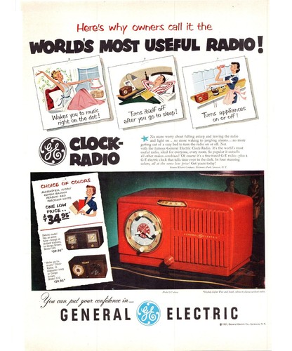 Radio orologio general - radio, ge