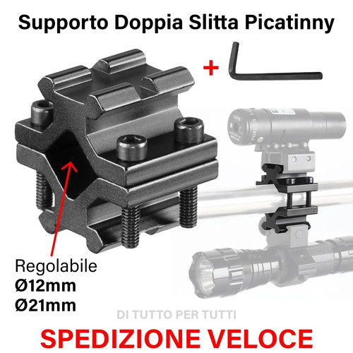 Supporto doppia slitta torcia - supporto,