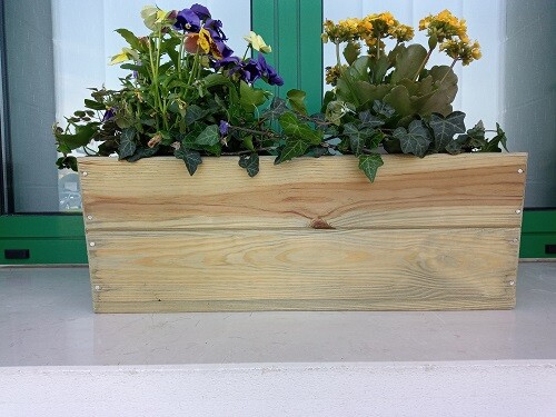 Fioriera balcone legno - fioriera, da