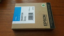 ORIGINALE EPSON S020130 INCHIOSTRO CIANO STILO COLORE 3000 110ml SIGILLATO IN FABBRICA