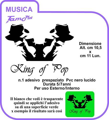 Michael jackson adesivo king - adesivo,