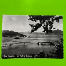 LAGO MAGGIORE - LE ISOLE E VERBANIA - PALLANZA CARTOLINA SPEDITA CON FRANCOBOLLO