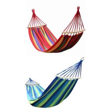 Amaca colorata in cotone da appendere per giardino campeggio 200x80 cm con sacca